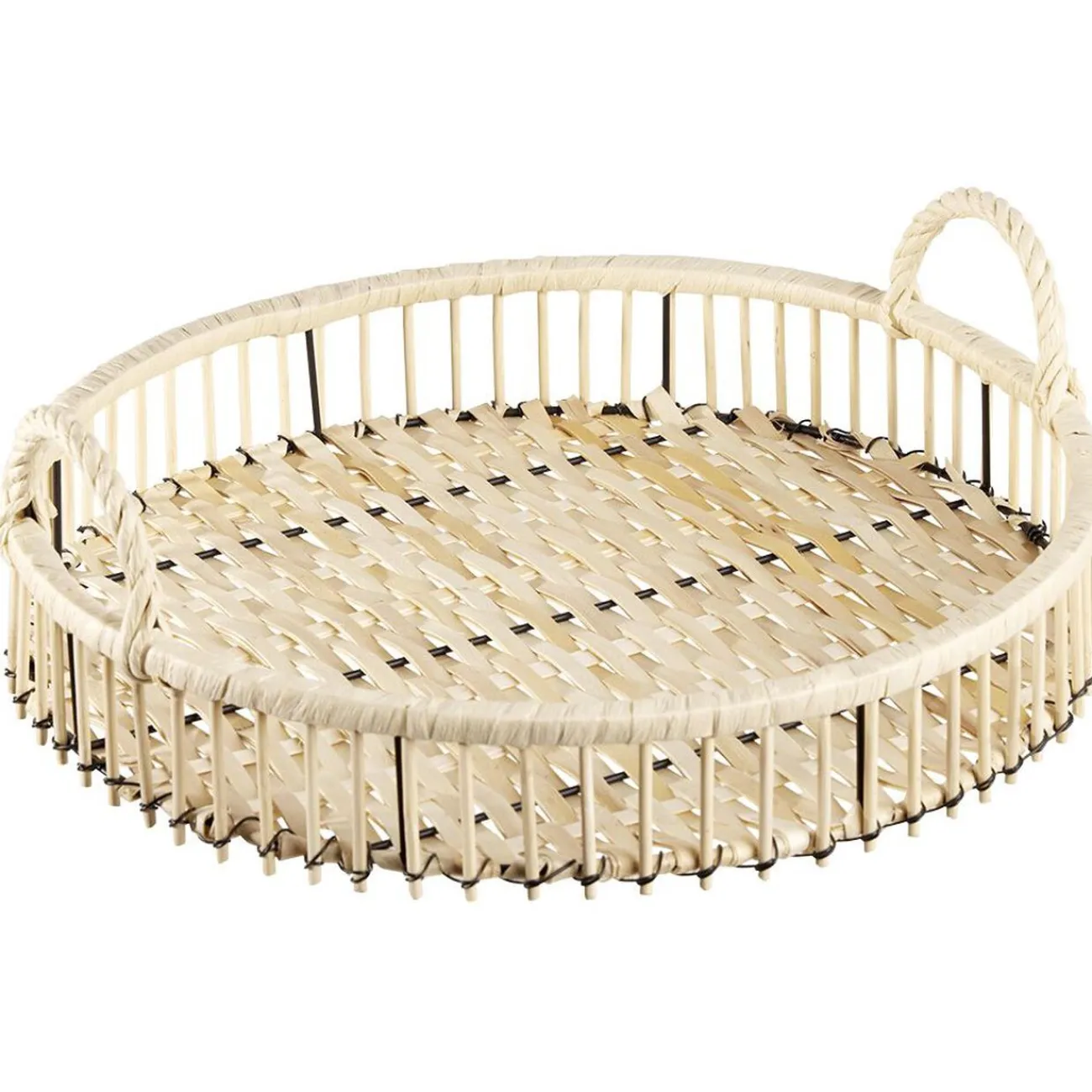 Gifi Plateau rond finition bois naturel