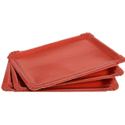 Gifi Plateau rouge brillant carton x5