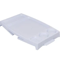 Gifi Plateau sur pied plastique pliable blanc