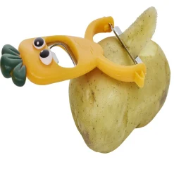 Gifi Éplucheur décapsuleur forme carotte orange L13,5cm