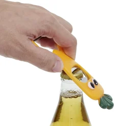 Gifi Éplucheur décapsuleur forme carotte orange L13,5cm