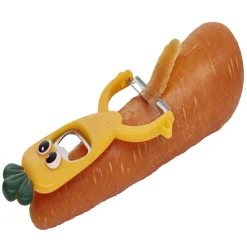 Gifi Éplucheur décapsuleur forme carotte orange L13,5cm