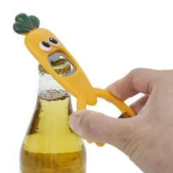 Gifi Éplucheur décapsuleur forme carotte orange L13,5cm