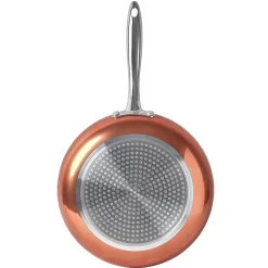 Gifi Poêle aluminium extérieur cuivre ø28 cm