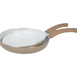 Gifi Poêle aluminium taupe x2