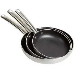 Gifi Poêle revêtement anti-adhérent x3 - Tous feux dont induction