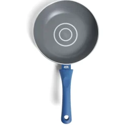Gifi Poêle tous feux Ø20cm aluminium gris et bleu