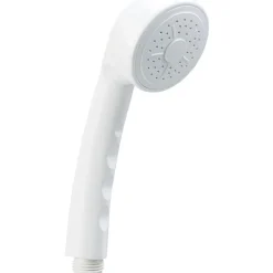 Gifi Equipement Douche^Pommeau de douche à 1 jet plastique blanc