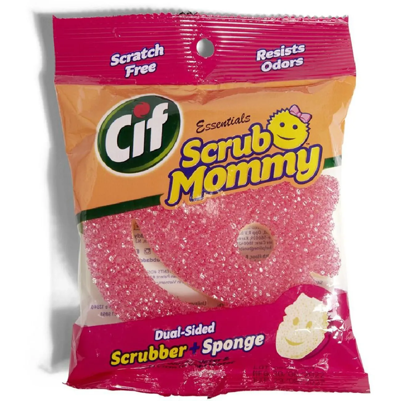 Gifi Nettoyage Et Entretien|Éponge Cif Scrub Mommy rose