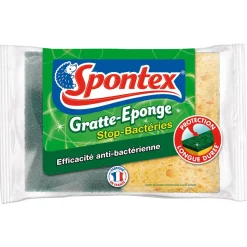 Gifi Nettoyage Et Entretien|Éponge grattante stop bactérie Spontex x 2