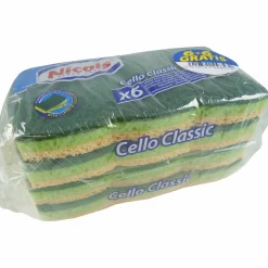 Gifi Nettoyage Et Entretien|Éponge jaune et verte x12