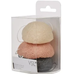 Gifi Beauté^Éponge konjac pour le visage x3