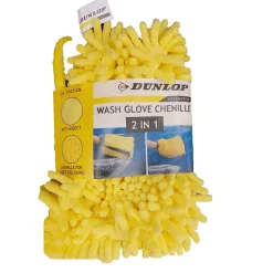 Gifi Nettoyage Et Entretien|Éponge lavage voiture 2en1 Dunlop microfibre chenille jaune