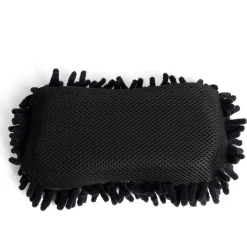 Gifi Nettoyage Et Entretien|Éponge nettoyante voiture microfibre rouge avec filet spéciale finition