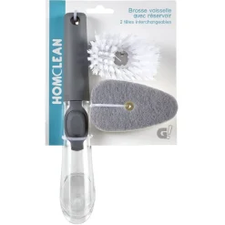 Gifi Nettoyage Et Entretien|Éponge vaisselle avec réservoir et sa recharge