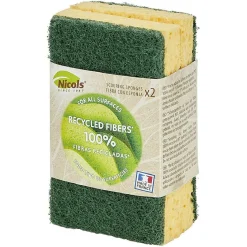 Gifi Nettoyage Et Entretien|Éponge végétale grattante Nicols x2
