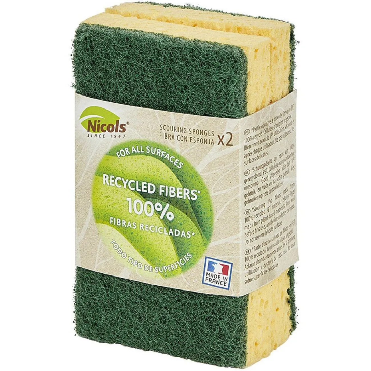 Gifi Nettoyage Et Entretien|Éponge végétale grattante Nicols x2