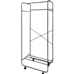 Gifi Rangement|Portant à roulettes avec patères latérales 72x45xH.170 cm