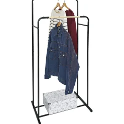 Gifi Rangement|Portant double métal noir L70xl50xH50cm