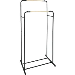 Gifi Rangement|Portant double métal noir L70xl50xH50cm