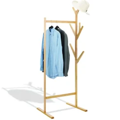 Gifi Rangement|Portant et porte manteau en pin