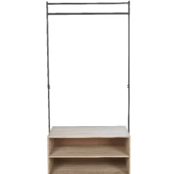 Gifi Rangement|Portant vestiaire range chaussures noir et marron