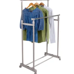 Gifi Rangement|Portant vêtements double taupe