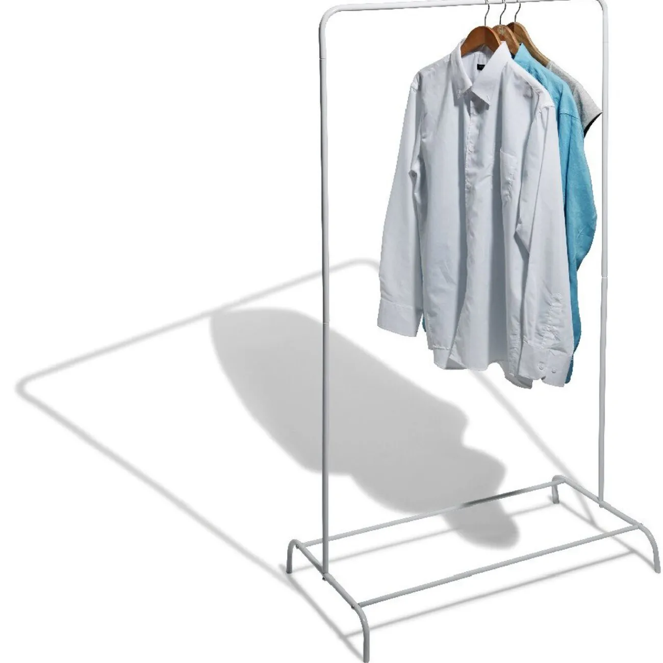 Gifi Rangement|Portant vêtements simple blanc