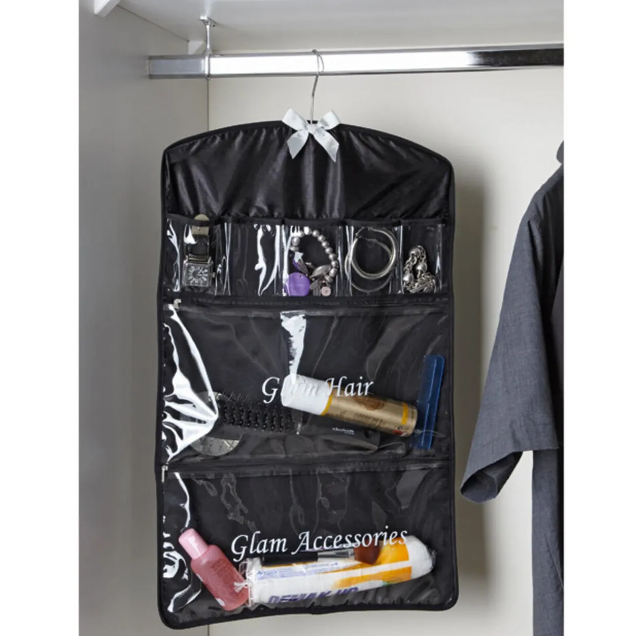 Gifi Aménagement Salle De Bain^Porte bijoux 14 pochettes