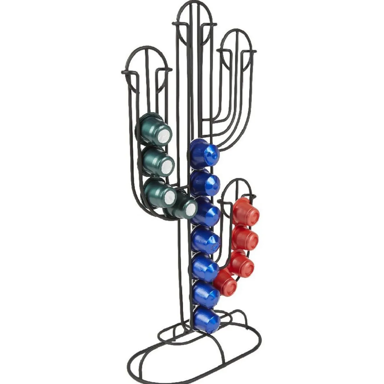 Gifi Porte capsule café déco en forme de cactus noir