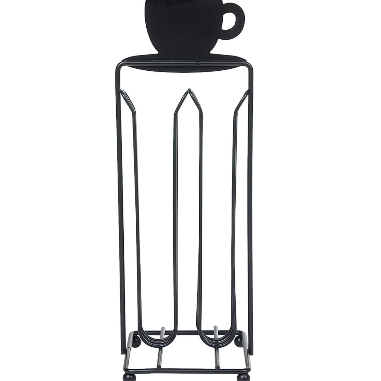 Gifi Porte capsules à café en métal design tasse noir