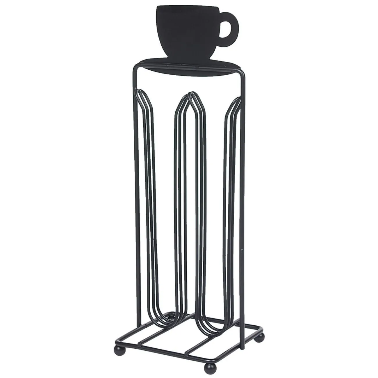 Gifi Porte capsules à café en métal design tasse noir