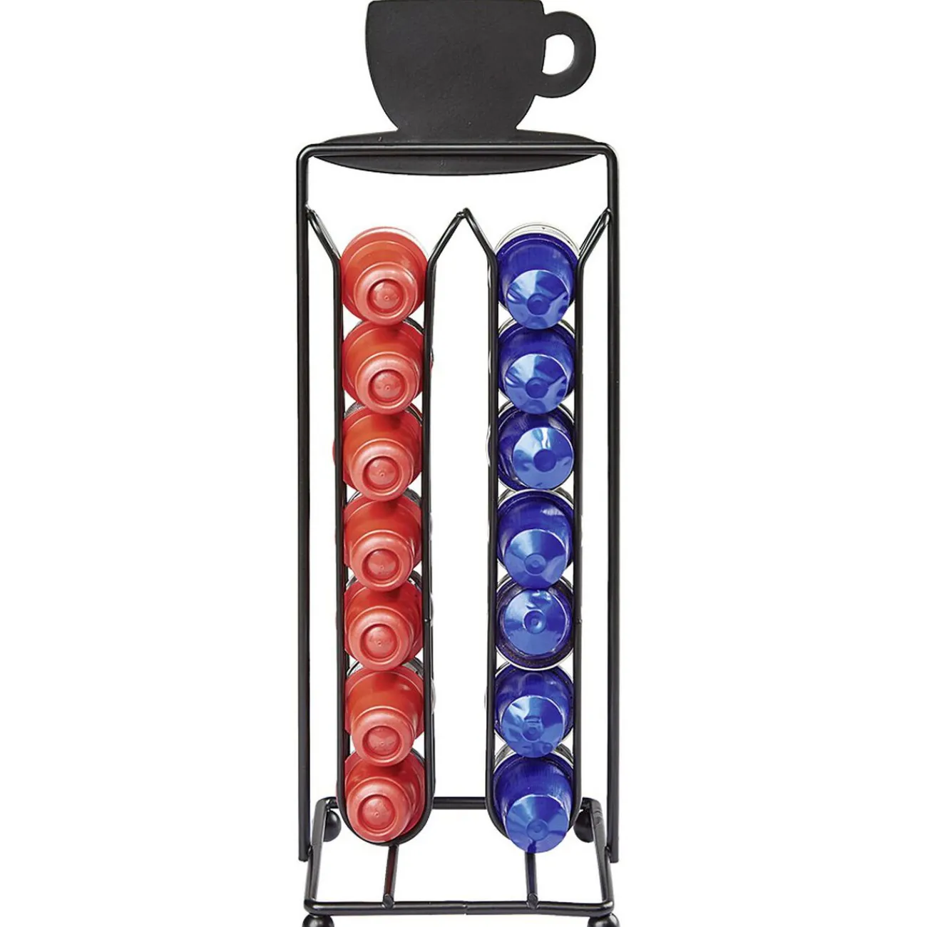 Gifi Porte capsules à café en métal design tasse noir