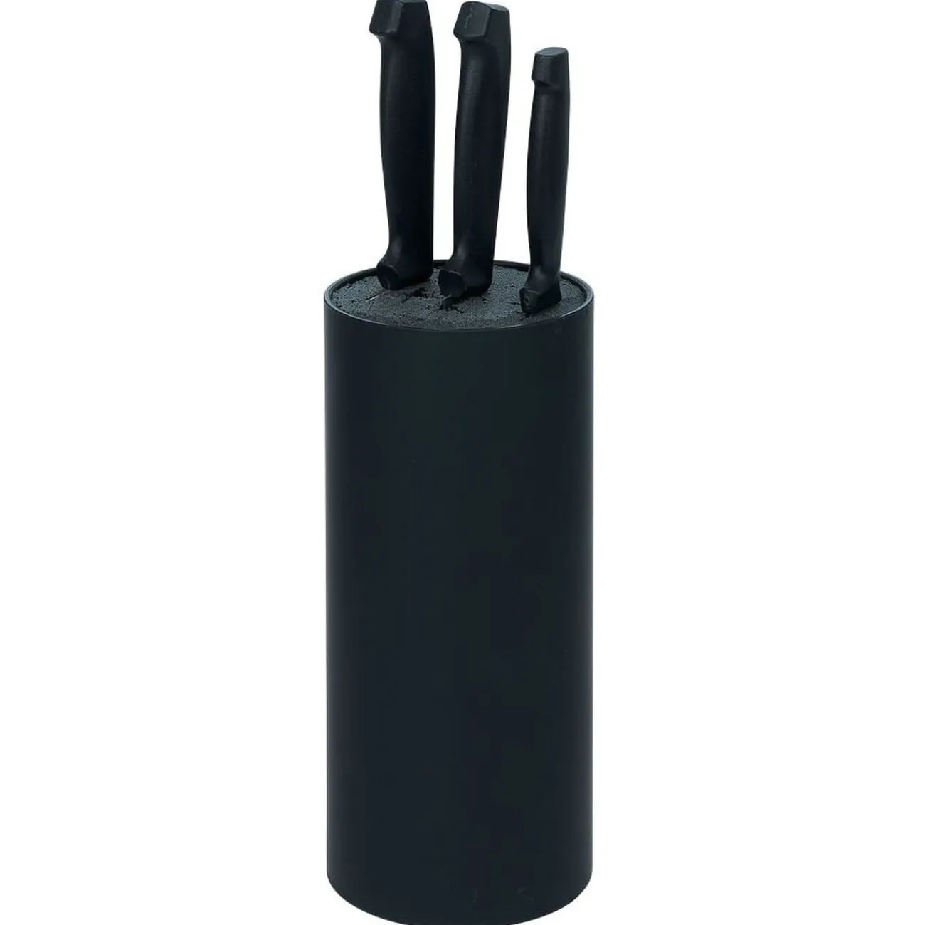 Gifi Porte couteaux plastique noir Ø11xH22,5cm