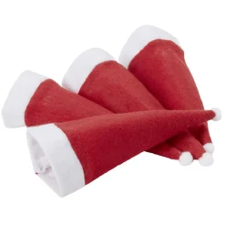 Gifi Porte couverts en forme de bonnet de Noël x4