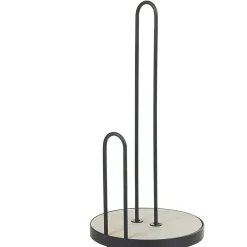 Gifi Porte essuie-tout métal bambou beige noir