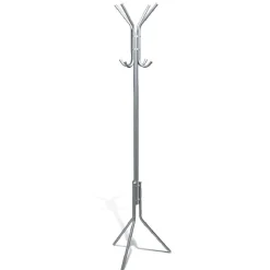 Gifi Rangement|Porte manteau 8 crochets gris