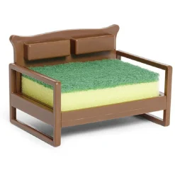 Gifi Nettoyage Et Entretien|Porte éponge forme canapé bleu ou marron