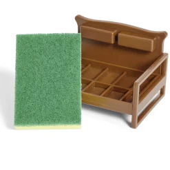 Gifi Nettoyage Et Entretien|Porte éponge forme canapé bleu ou marron