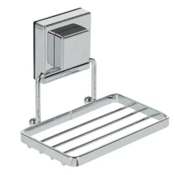 Gifi Aménagement Salle De Bain^Porte savon blanc à ventouse gris