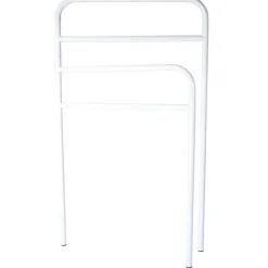 Gifi Equipement Douche^Porte serviette blanc métal