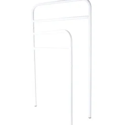 Gifi Equipement Douche^Porte serviette blanc métal