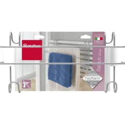 Gifi Aménagement Salle De Bain^Porte serviettes avec 2 crochets à suspendre