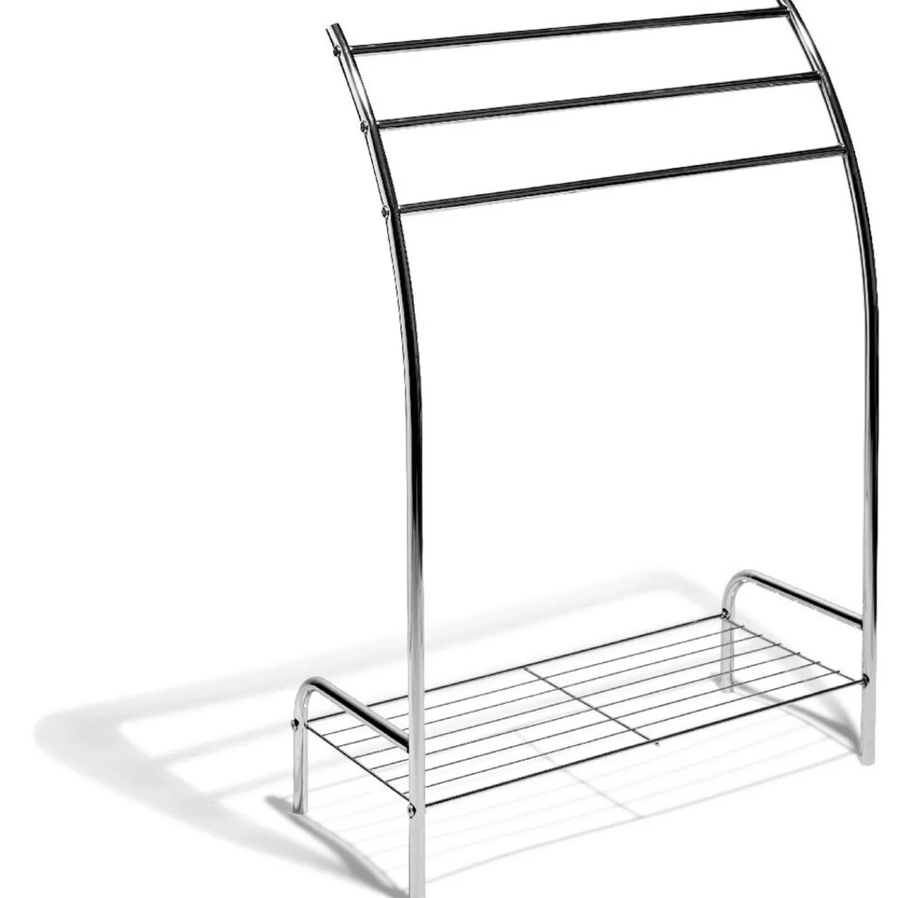 Gifi Aménagement Salle De Bain^Porte serviettes gris chromé