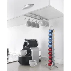 Gifi Porte tasse x10 Metaltex à fixer sur étagère