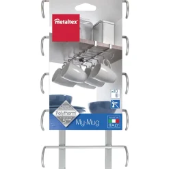 Gifi Porte tasse x10 Metaltex à fixer sur étagère