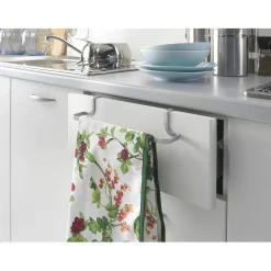 Gifi Rangement|Porte torchon Metaltex à fixer sur porte de meuble