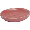 Gifi Aménagement Salle De Bain^Porte-savon céramique rouge Ø10xH2cm