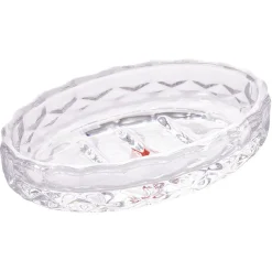 Gifi Aménagement Salle De Bain^Porte-savon en verre effet cristallin transparent 12x8xH2,5cm