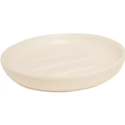 Gifi Aménagement Salle De Bain^Porte-savon rond céramique rose clair Ø10xH2cm